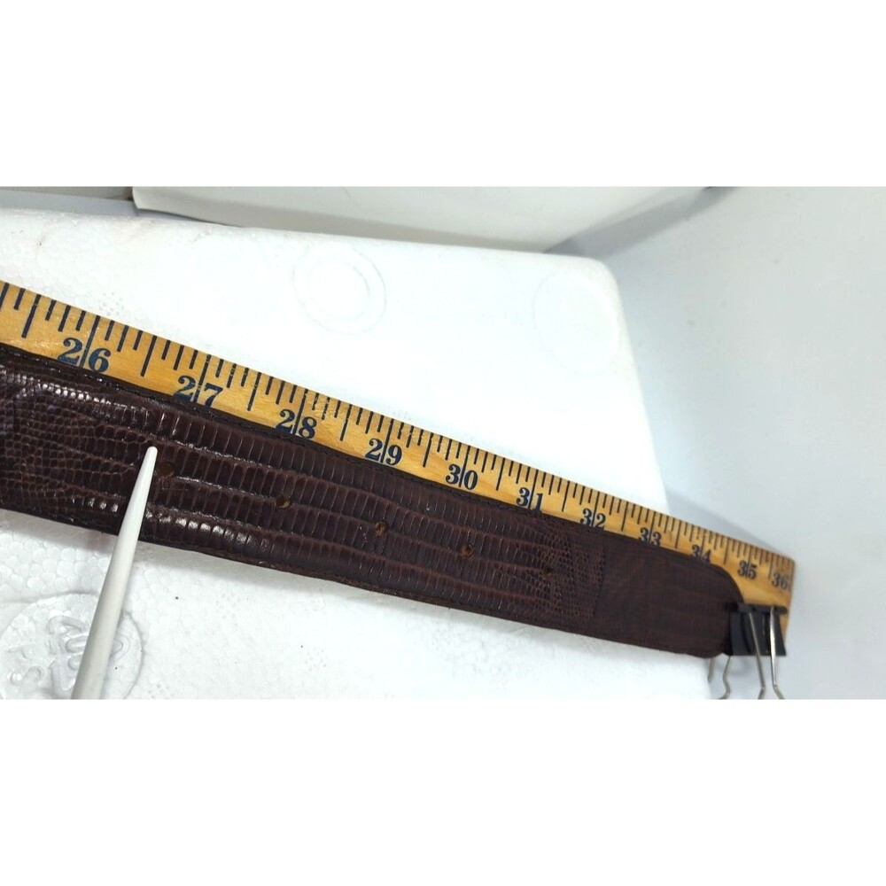 Banana Republic Classics Womens 1" wide Brown Leather Belt Sz M 30  USA 26.5-31" - Picture 10 of 10
